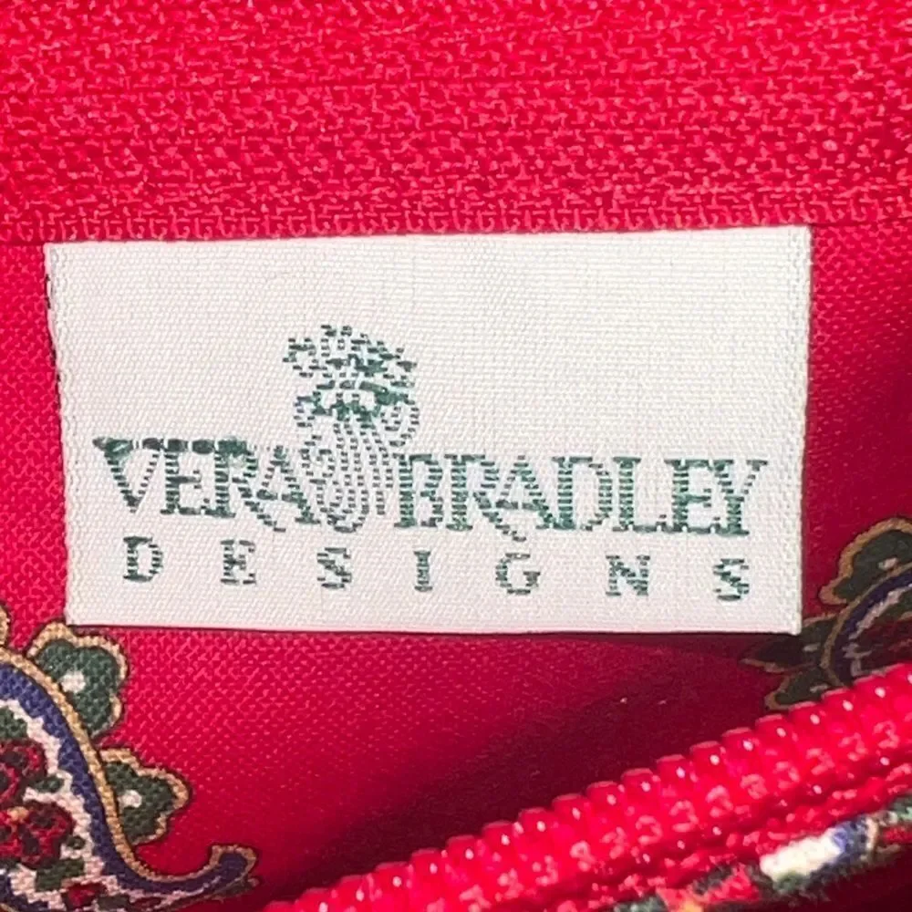 Vera Bradley Red Wallet with Strap Crossbody Vintage 1991 Made in USA NWT - Picture 8 of 9